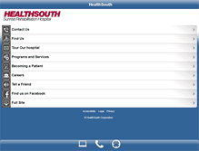 Tablet Screenshot of healthsouthsunrise.com